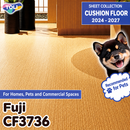 CF3736 Rattan Pattern [Pet-Friendly, Suitable for Outdoor Footwear, Deodorizing, Shock-Absorbing] TOLI Cushioned Vinyl Flooring