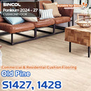S1427 / S1428 [Old Pine] Wood Grain – Shincol Cushion Flooring “Ponleum” / Suitable for Shoes and Underfloor Heating
