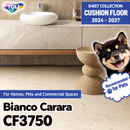 CF3750 Bianco Carrara Marble Pattern [Pet-Friendly, Suitable for Outdoor Shoes, Deodorizing, Shock-Absorbing] TOLI Cushion Flooring