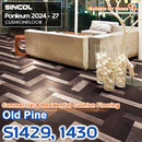 S1429 / S1430 [Herringbone] Wood Grain – Shincol Cushion Flooring “Ponleum” / Suitable for Shoes and Underfloor Heating