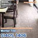 S1405 S1406 [Mortar Tile] Shincol Ponleum Cushion Flooring – Suitable for Shoes & Underfloor Heating