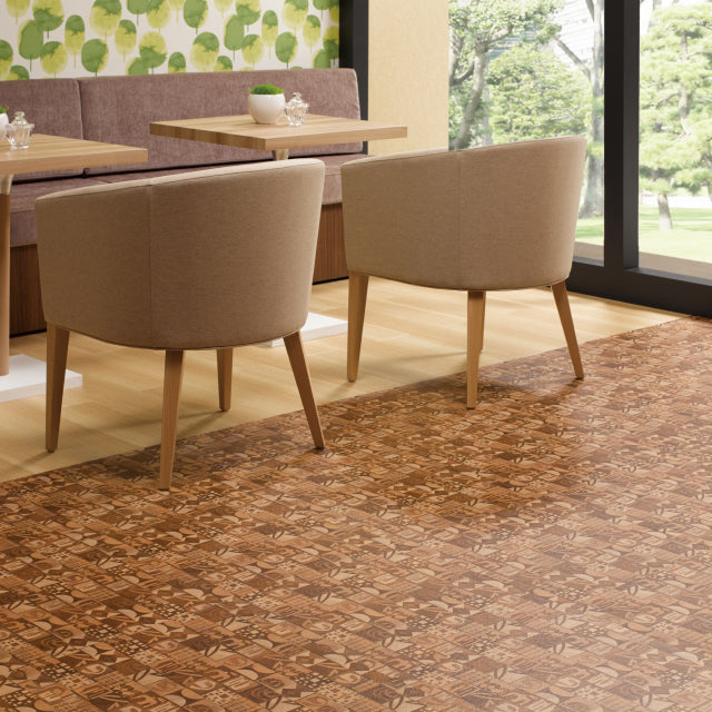 Floor vinyl tile European oak WD879-882 sangetsu(Floor vinyl tile Japan Quality)【24 items per case】